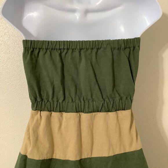 Multicolor Patchwork Y2K Autumn Fall Fairy Grunge Goblincore Babydoll Tube Top S - Picture 5 of 7